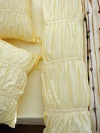 Princess Ruched Bedding Set - Lemon