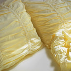Princess Ruched Duvet Cover - Lemon