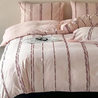 Sunset Striped Jacquard Duvet Cover