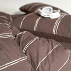 Sunset Striped Jacquard Duvet Cover