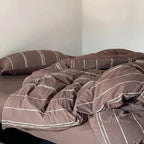 Sunset Striped Jacquard Duvet Cover