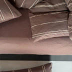 Sunset Striped Jacquard Duvet Cover