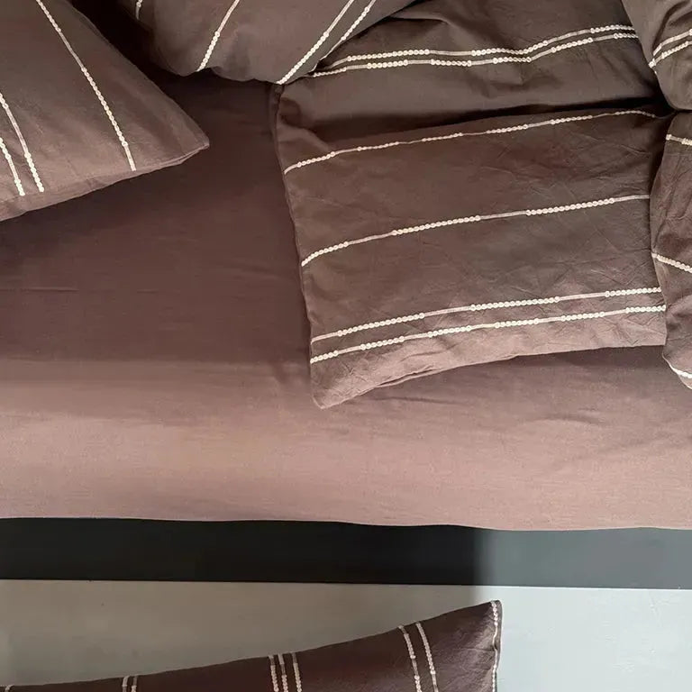 Sunset Striped Jacquard Duvet Cover