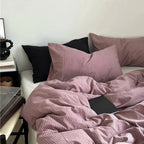 Purple Striped Duvet Cover