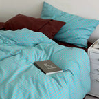 Vintage Striped Duvet Cover Set