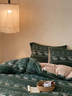 Alpine Fair Isle Cotton Jersey Bedding Set original reference image 2