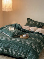 Alpine Fair Isle Cotton Jersey Bedding Set original reference image 4