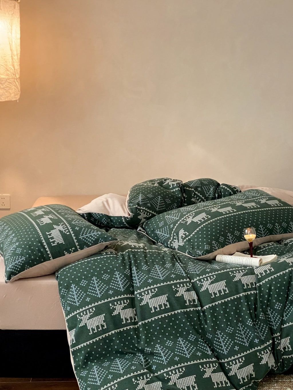 Alpine Fair Isle Cotton Jersey Bedding Set original reference image 6
