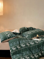 Alpine Fair Isle Cotton Jersey Bedding Set original reference image 6