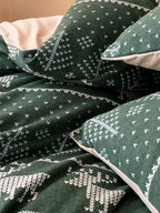 Alpine Fair Isle Cotton Jersey Bedding Set original reference image 8