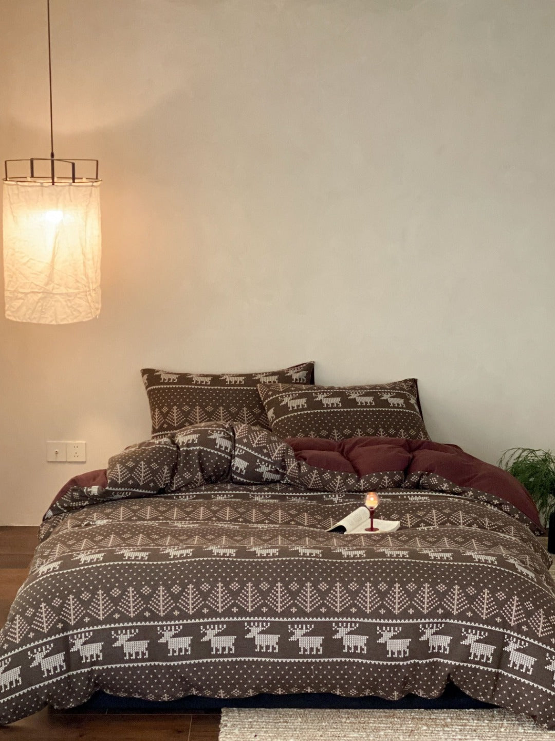 Alpine Fair Isle Cotton Jersey Bedding Set original reference image 9