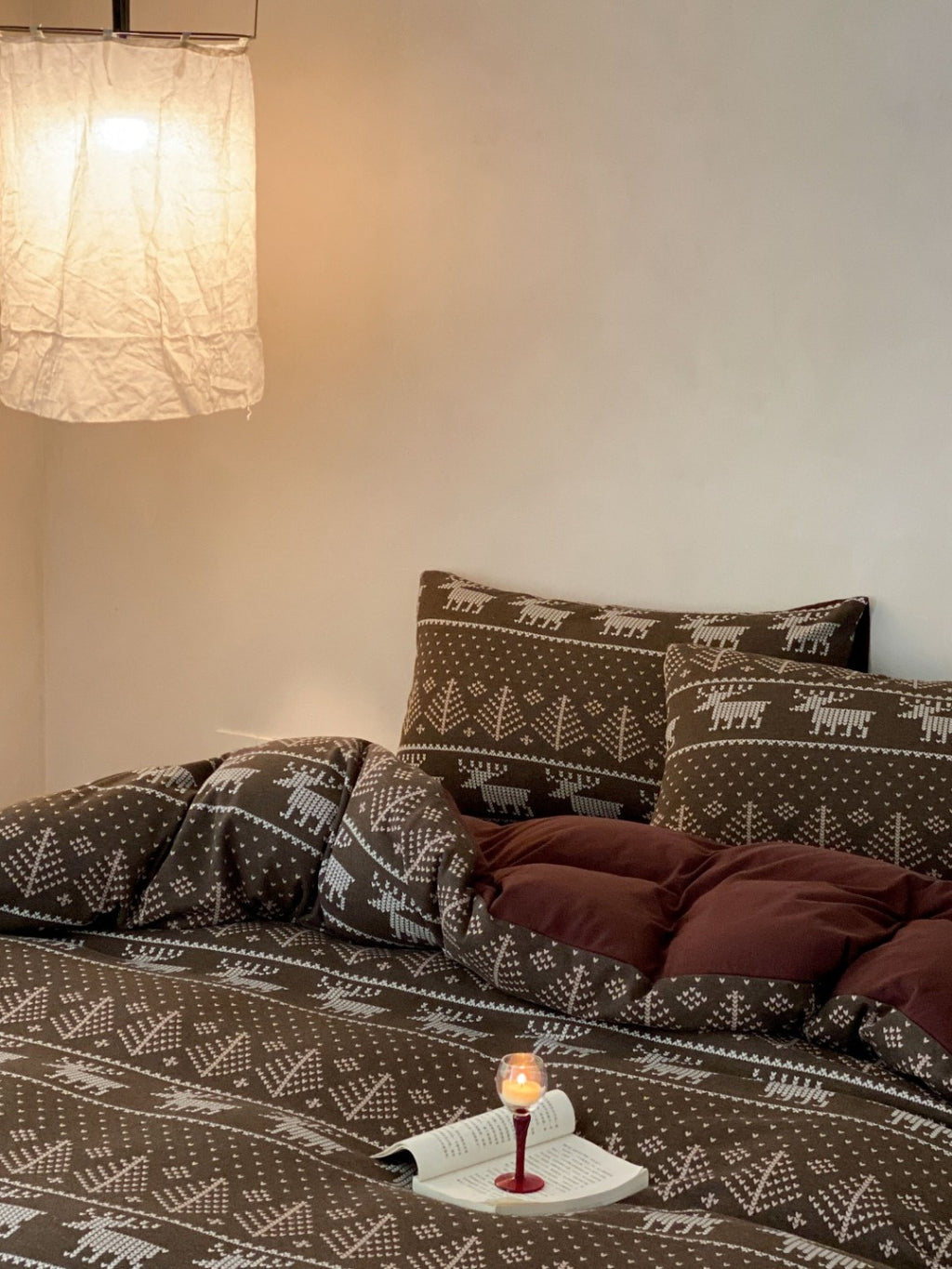 Alpine Fair Isle Cotton Jersey Bedding Set original reference image 10