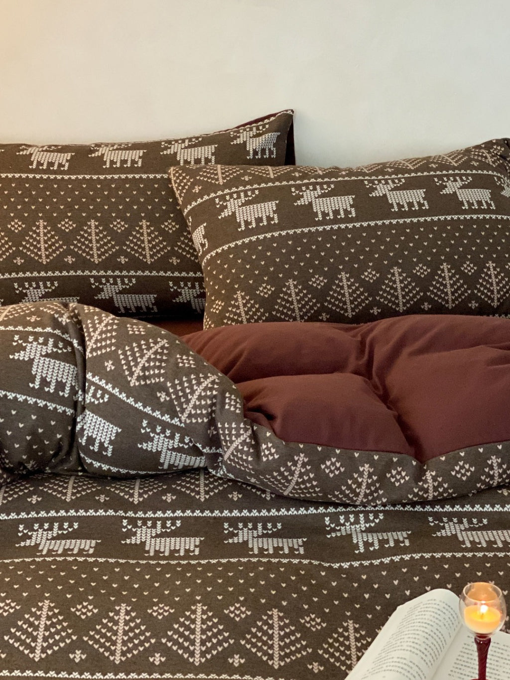 Alpine Fair Isle Cotton Jersey Bedding Set original reference image 11