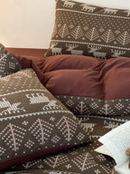 Alpine Fair Isle Cotton Jersey Bedding Set original reference image 13