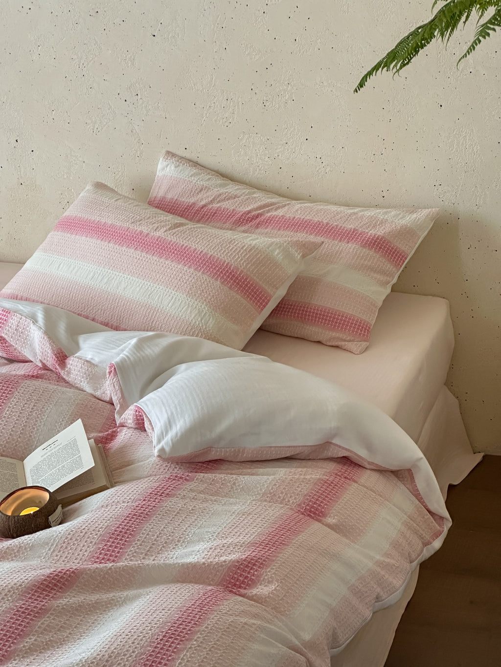 Blush Breeze Jacquard Cotton Bedding Set original reference image 5