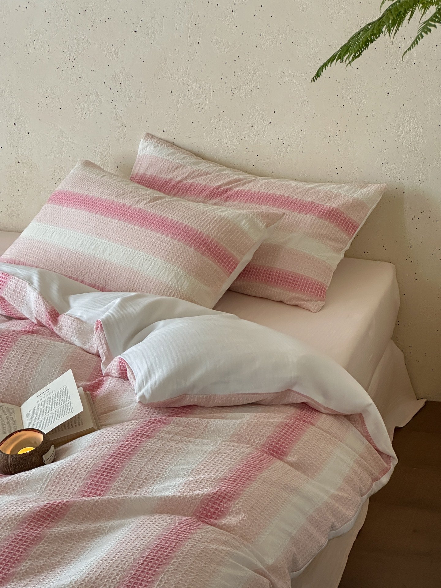 Blush Breeze Jacquard Cotton Bedding Set original reference image 5