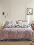 Blush Cloud Cotton Seersucker Bedding Set original reference image 1