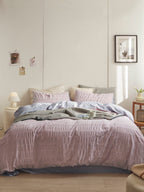Blush Cloud Cotton Seersucker Bedding Set original reference image 1