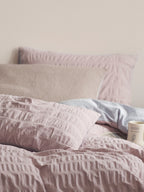 Blush Cloud Cotton Seersucker Bedding Set original reference image 9