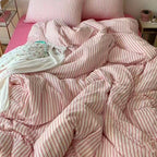 Coastal Stripes Duvet Cover - Pink