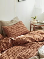 Cocoa Hearth Cotton Seersucker Bedding Set original reference image 7