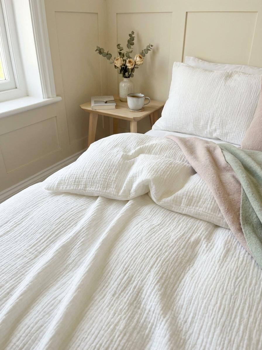 Cotton Muslin Duvet Cover Set social image