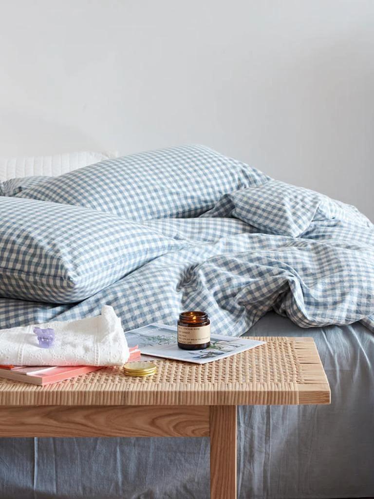 Cotton Small Gingham Bedding Set