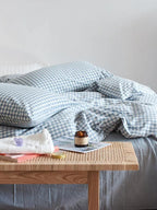 Cotton Small Gingham Bedding Set