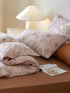 Dusty Rose Ditsy Floral Cotton Duvet Cover