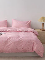 Dusty Rose Leopard Print Duvet Cover