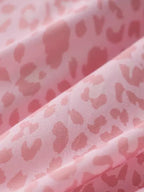 Dusty Rose Leopard Print Duvet Cover