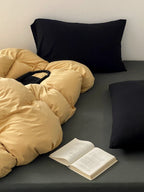 Everyday Contrast Cotton Jersey Bedding Set original reference image 12