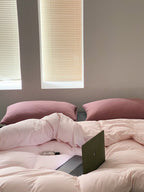 Everyday Contrast Cotton Jersey Bedding Set original reference image 17