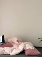 Everyday Contrast Cotton Jersey Bedding Set original reference image 18