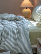 Everyday Stripe Cotton Jersey Bedding Set original reference image 2