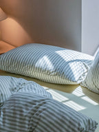 Everyday Stripe Cotton Jersey Bedding Set original reference image 4