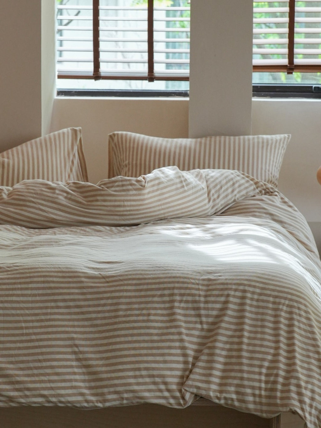 Everyday Stripe Cotton Jersey Bedding Set original reference image 6