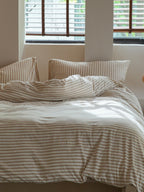 Everyday Stripe Cotton Jersey Bedding Set original reference image 6