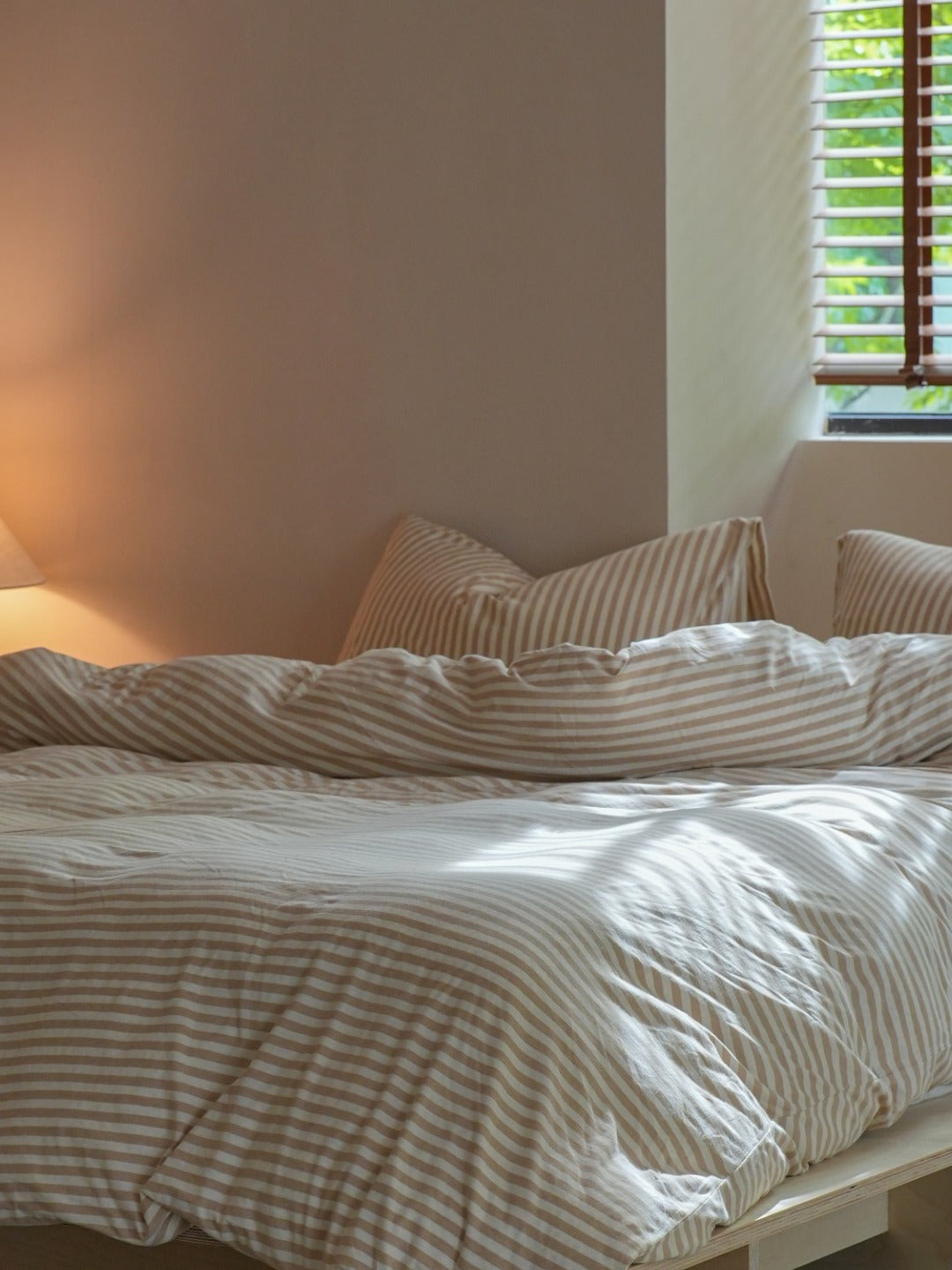 Everyday Stripe Cotton Jersey Bedding Set original reference image 7