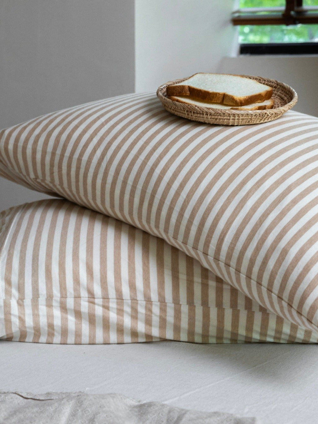 Everyday Stripe Cotton Jersey Bedding Set original reference image 8