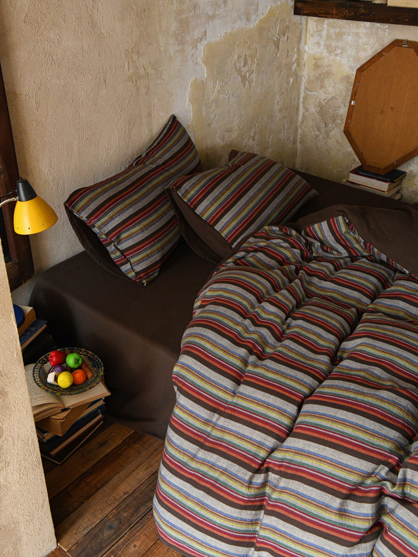 Hearth Stripe Cotton Muslin Bedding Set original reference image 6