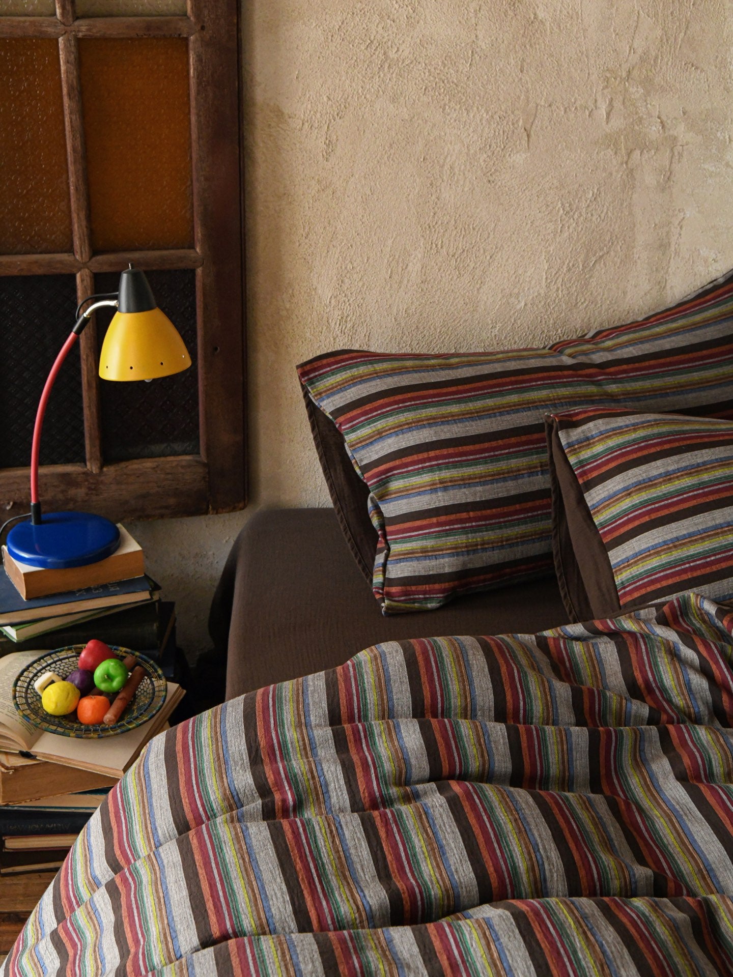 Hearth Stripe Cotton Muslin Bedding Set original reference image 7