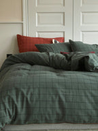 Heritage Check Cotton Flannel Bedding Set original reference image 1