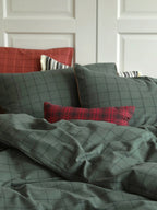Heritage Check Cotton Flannel Bedding Set original reference image 4