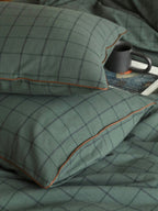 Heritage Check Cotton Flannel Bedding Set original reference image 7