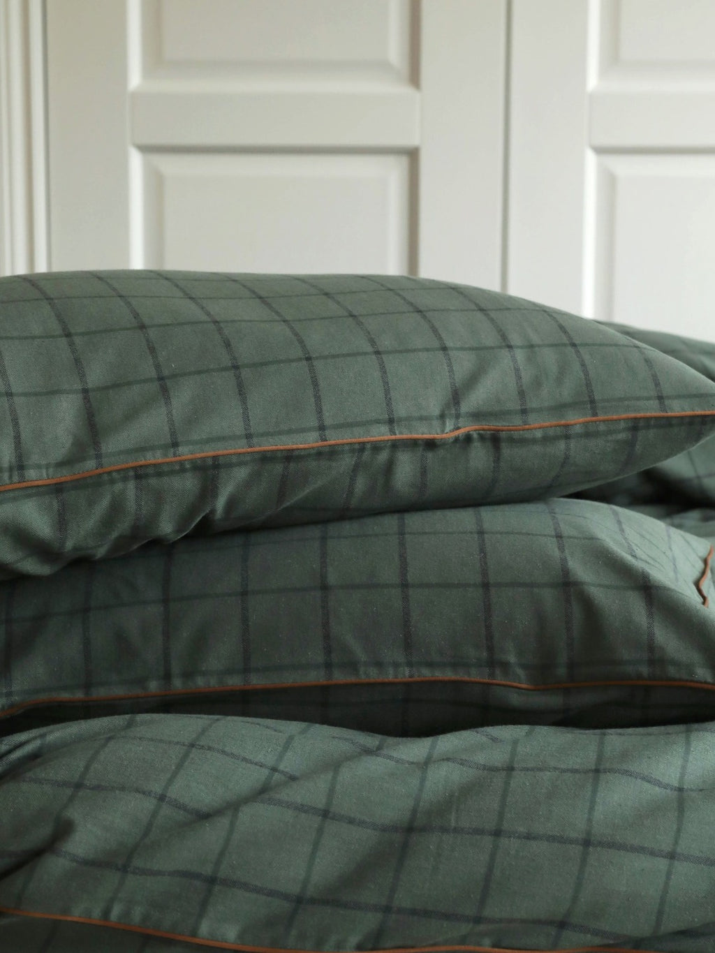 Heritage Check Cotton Flannel Bedding Set original reference image 8