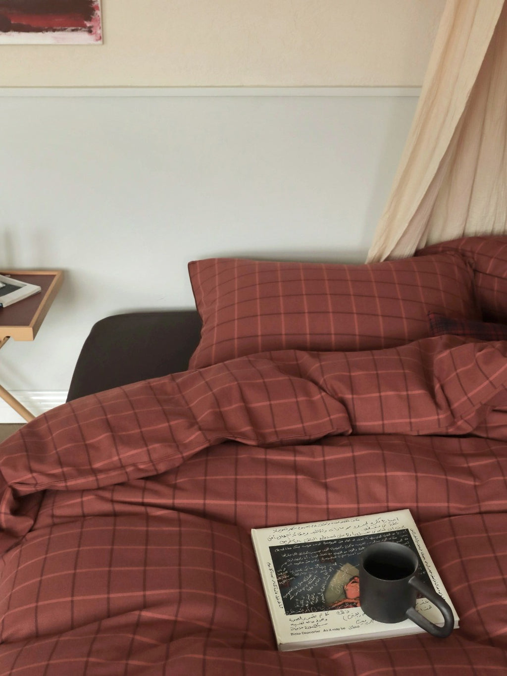 Heritage Check Cotton Flannel Bedding Set original reference image 13