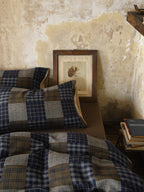Heritage Patchwork Plaid Cotton Muslin Bedding Set original reference image 5