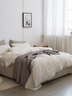 Ivory Mist Cotton Seersucker Bedding Set original reference image 2