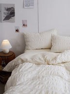Ivory Mist Cotton Seersucker Bedding Set original reference image 3